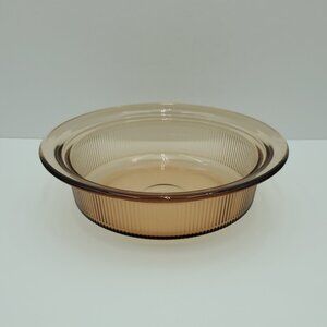 Corning Vision 1.5 Qt Round Casserole Corningware V-32-B Amber Baking Dish